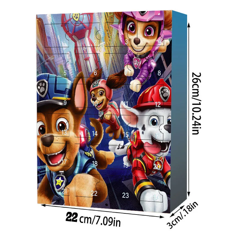 PAW Patrol christmas advent calendar box Children's Toys Figurine figurine Boys Girls Toy blind box gift Halloween Gift Cave box