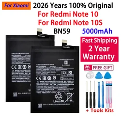 2026 Years 100% Original High Quality New BN59 5000mAh Battery For Xiaomi Redmi Note10 Note 10 10S Batteries Bateria Tools