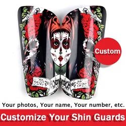 Customized Personalized Shin Guard Sports Soccer Shin Pad Leg Support Football Shinguard For Adult Teens Children Kids Gift 2024