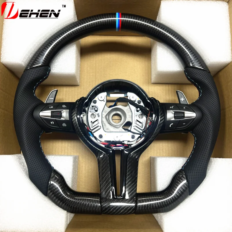 Carbon Fiber Steering Wheel For BMW 1 2 3 4 5 6 7 Series M2 M3 M4 F10 F20 F30 F15 F16 F25 F26 F01 F02 F80 F82 F87 F01 F02 F34