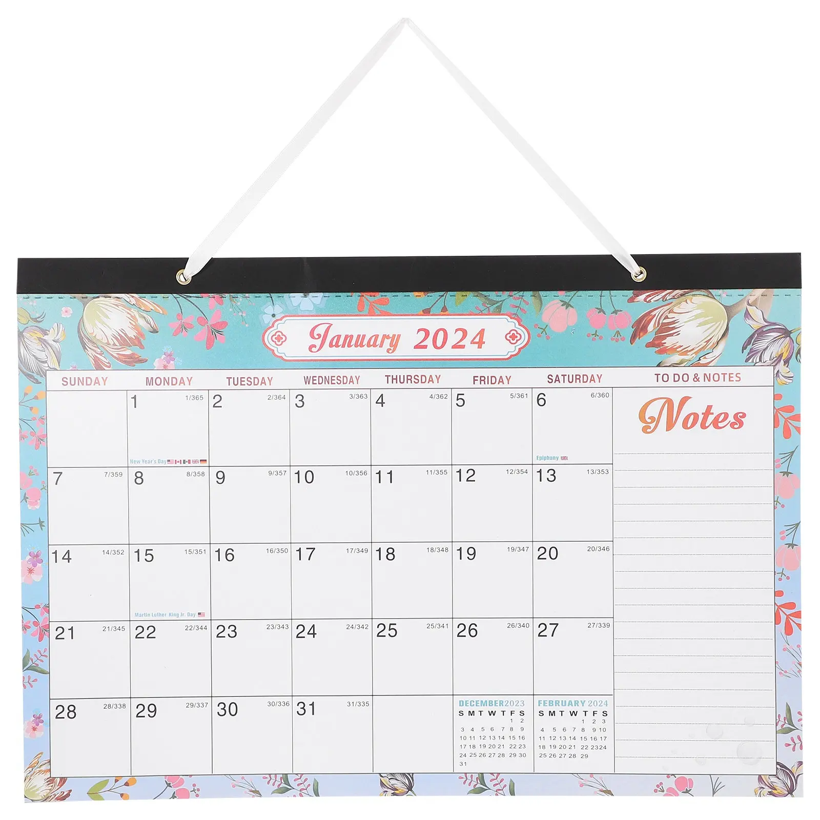 

Festive Wall Calendar 2024-2025 Monthly Planner Home Office Hanging Sturdy Design Clear Printing Time Management