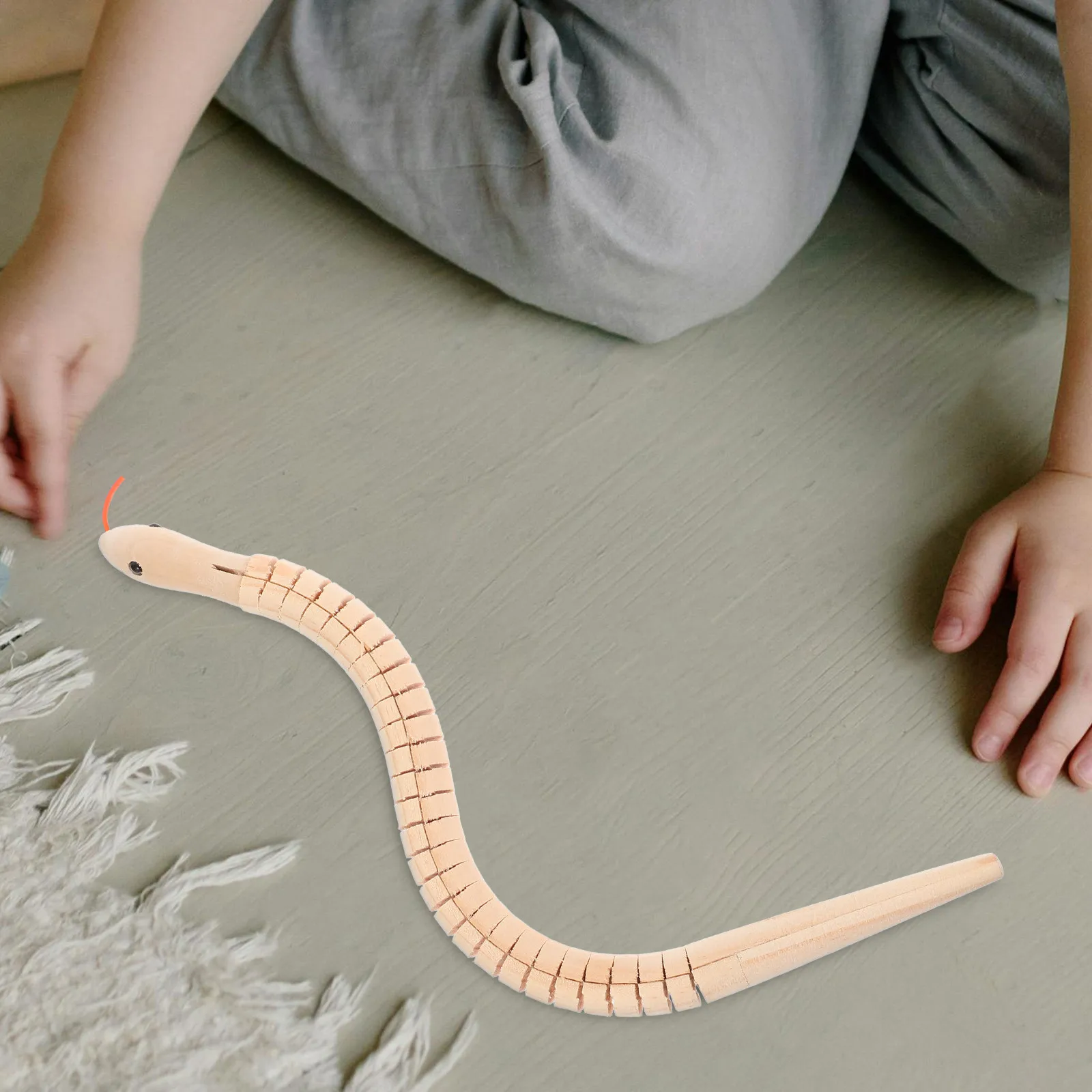 

Реалистичный деревянный набор для сборки змеи своими руками, заготовка для модели животного, гибкая игрушка ручной работы для детей, развивающий набор для творчества, декор, подарок