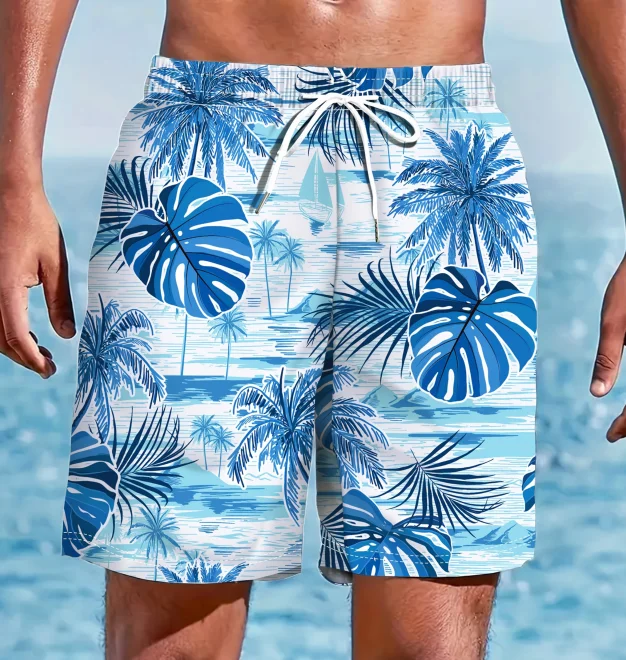 2026 Summer Fashion Vacation Seaside Surfing Fitness Training Competition Quick Drying Sportswear Summer Men's Shorts Large