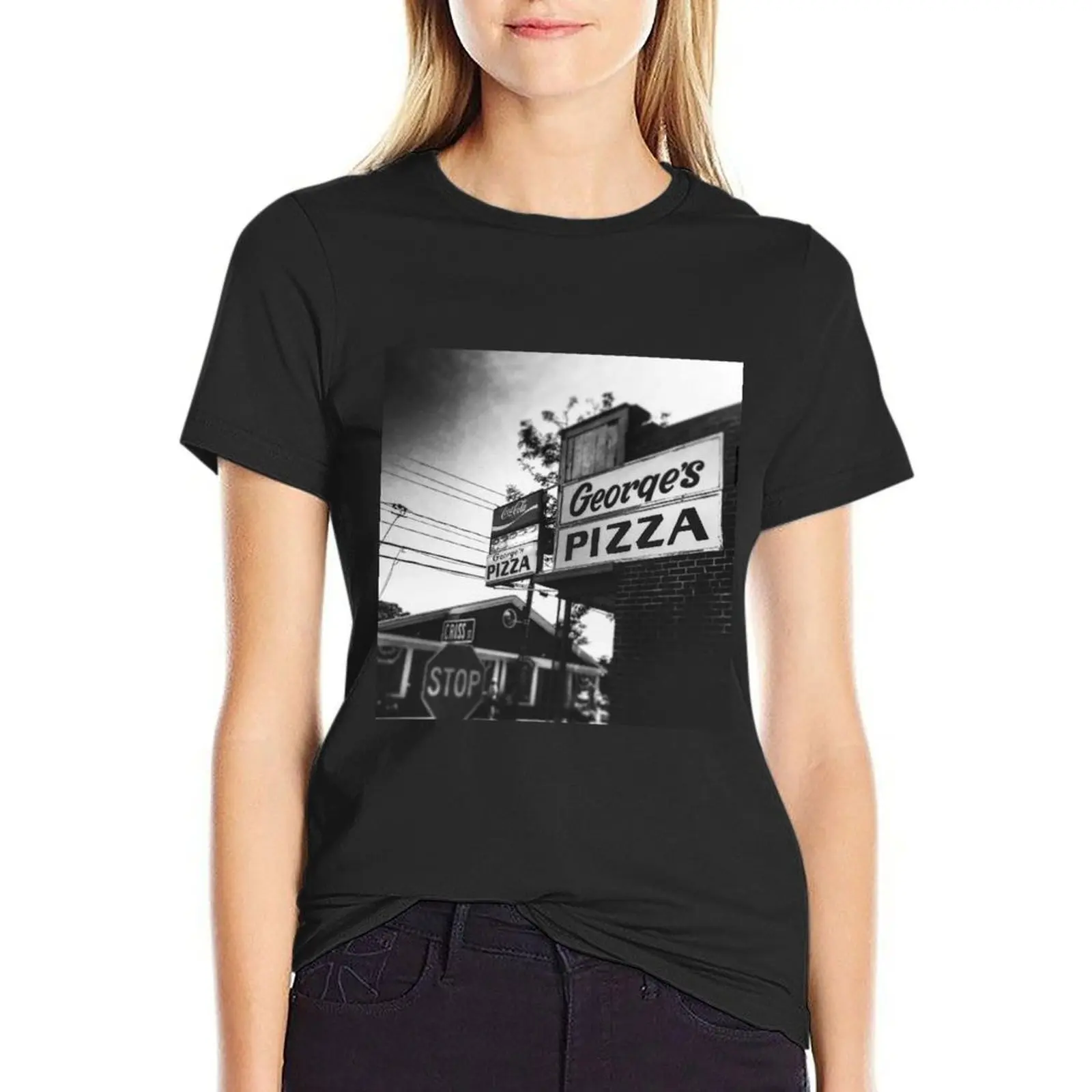 

George’s Pizza-Harwich Port T-Shirt tees sweat anime customs ariat shirts for Women