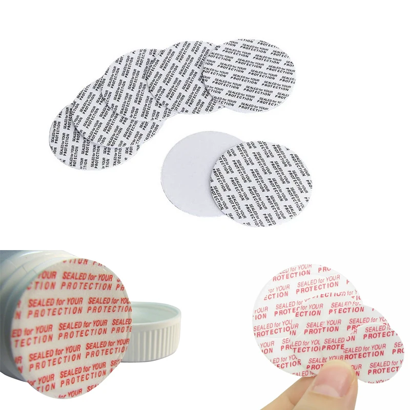 100Pcs Self-adhesive Foam Pressure Sensitive Seal Cap Lining Tamper Resistant Seals Liner For Cosmetic Jar Bottle Pot 20mm-101mm