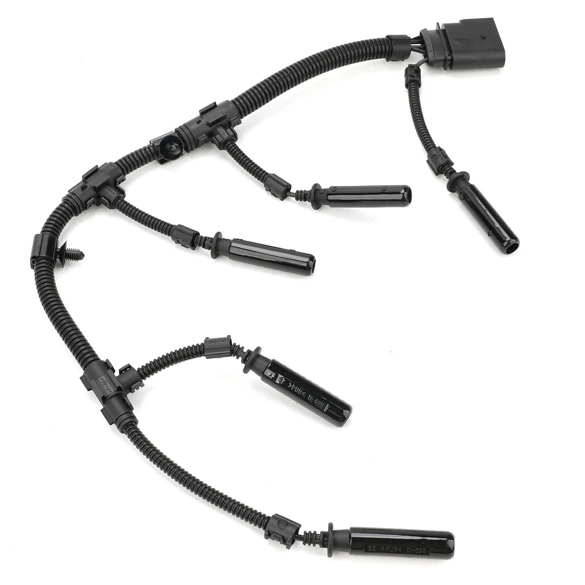 3X Car Glow Plug Bridge Wiring Harness for - Transporter 2.5 TDI 2003-2010 070971277B