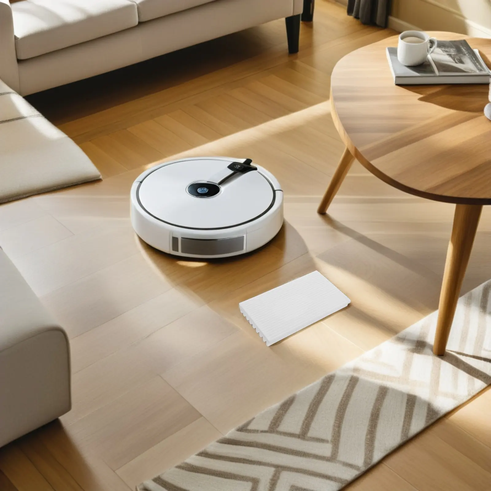 Robot Vacuum Threshold Ramp Mat Sliding Door Track 17.3cm Slope Leveling Pad Doorway Sweeping Robot Accessories