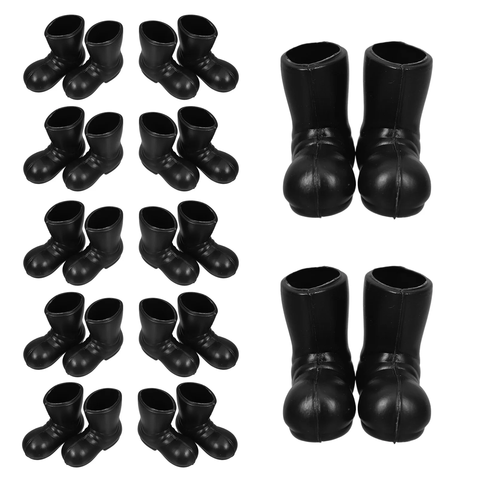 

Set of 2 Mini Boots Outdoor Christmas Decorations Photo Props Xmas Shoes Miniature Statue