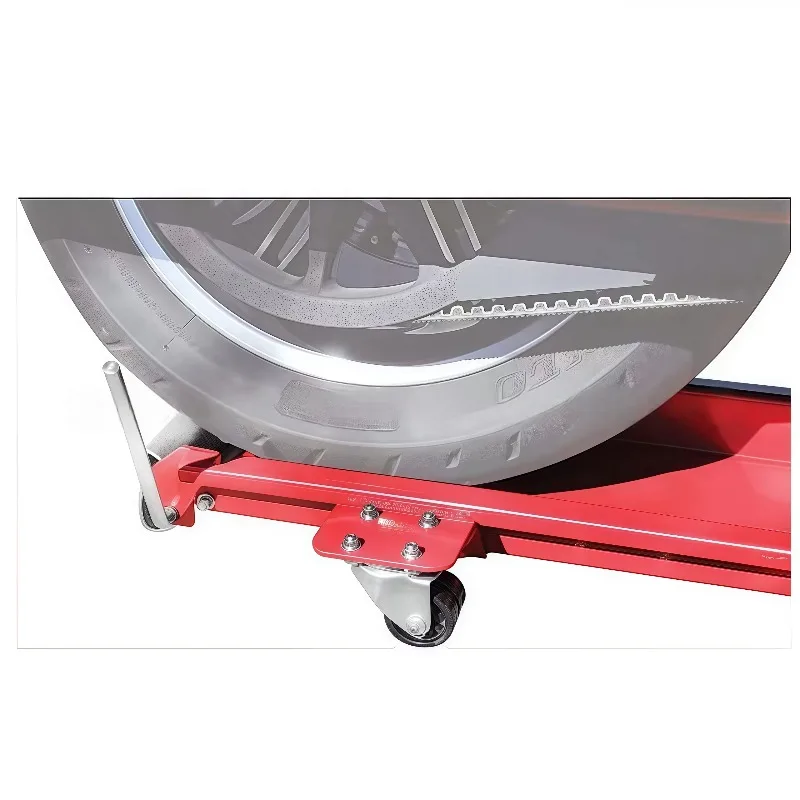Heavy-Duty Motorcycle Parking Rack with Trolley Display Rotary Mobile Bracket Vehicle Transfer Device Tool