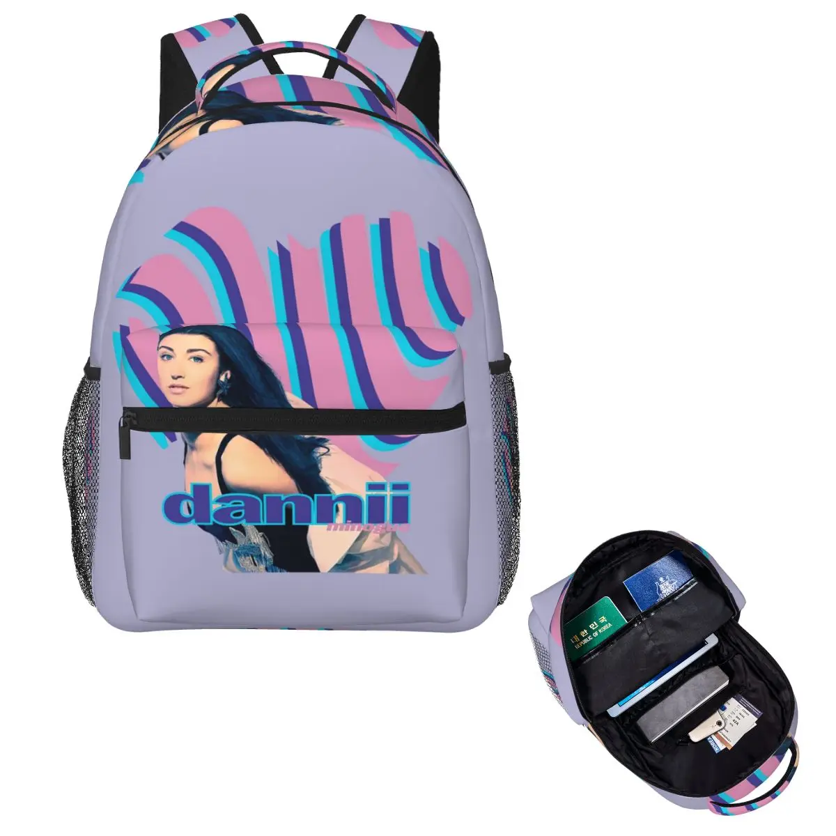 

Dannii Minogue - Love And Kisses Student Backpack School Bag Hiking Travel Daypack for Men Women Fashion Bookbag Shoulder Bags