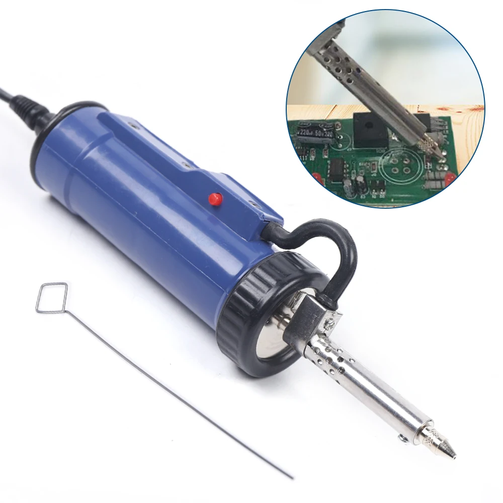 Electric Solder Sucker 30W + 1 Needle, Tin Suction Device Gun Soldering Tools EU Plug 220V