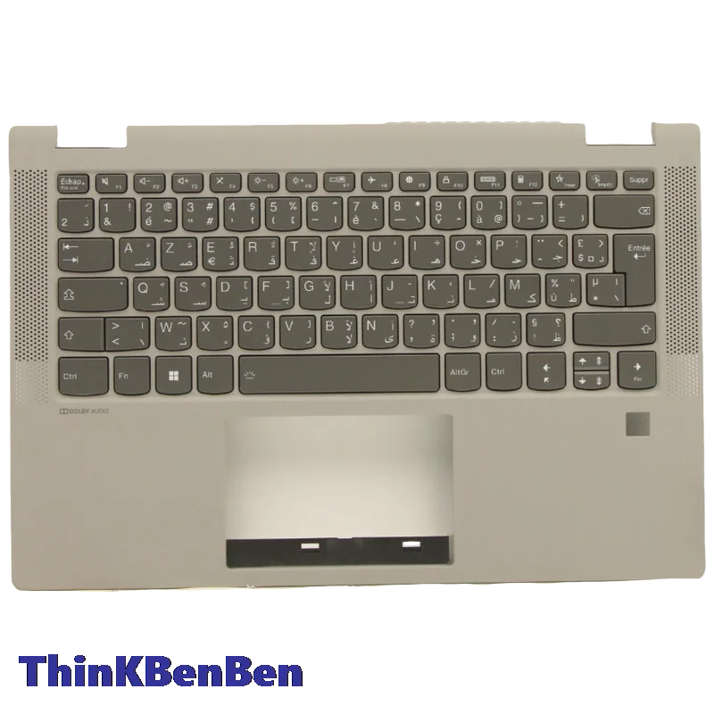 French Arabic PG Keyboard Upper Case Palmrest Shell Cover For Lenovo Ideapad Flex5 14 14ALC05 14ARE05 14IIL05 14ITL05 5CB1C19414