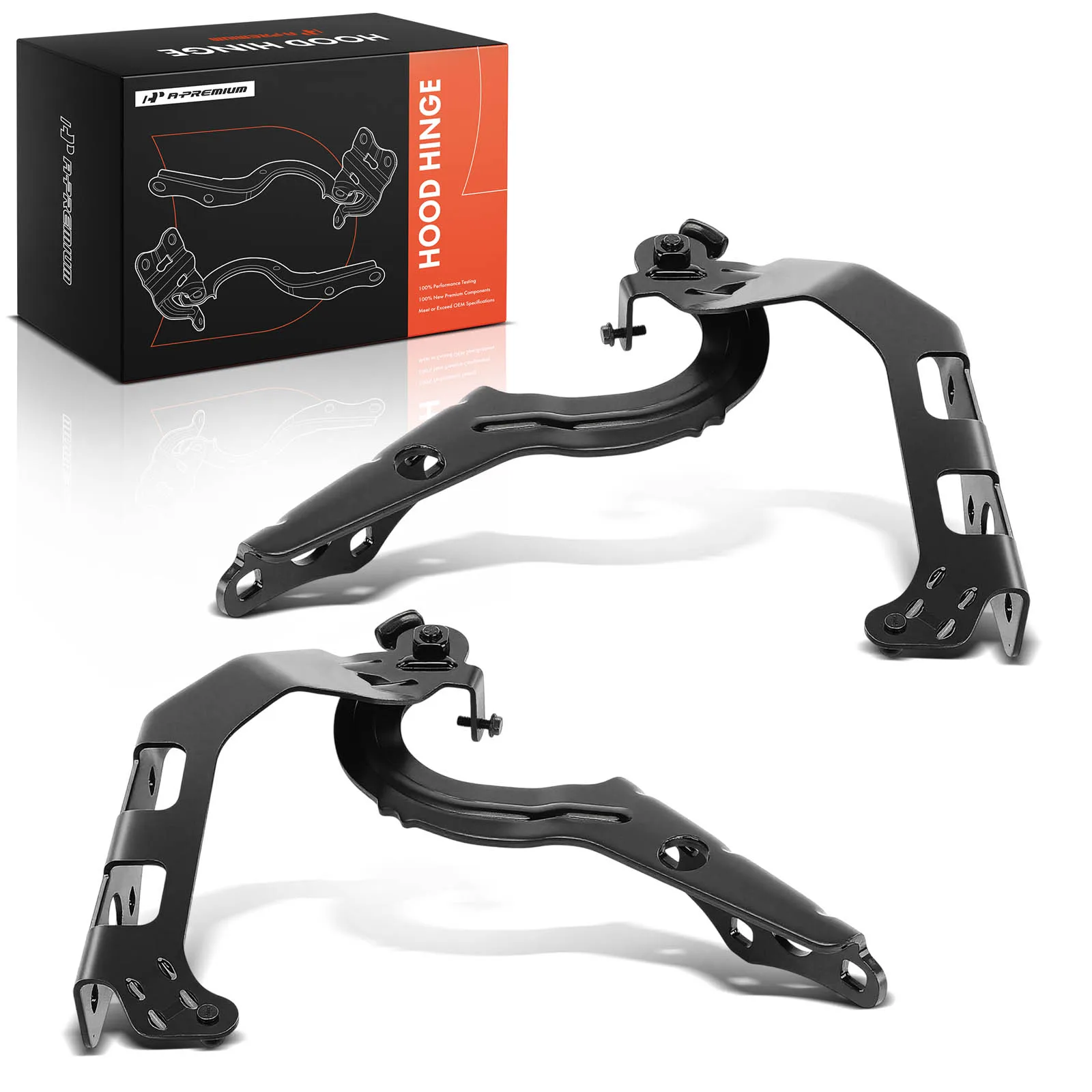 A-Premium Pair Front Driver & Passenger Side Hood Hinge Bracket for Mercedes-Benz C300 2015-2021 C400 2015 C43 AMG 2017-2021