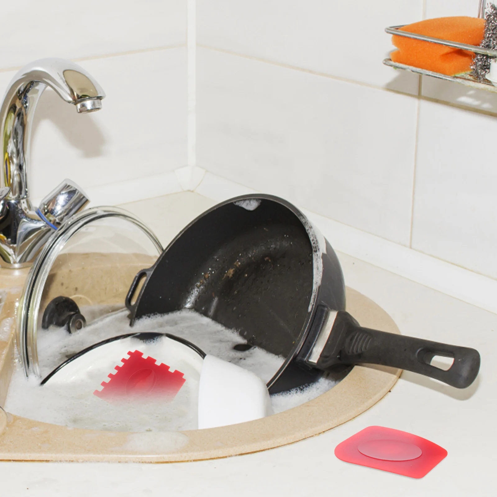 

Griddle Pan Cast Iron Pot Cleaning Scraper Skillet Reusable Kitchen Tool Cake Grill