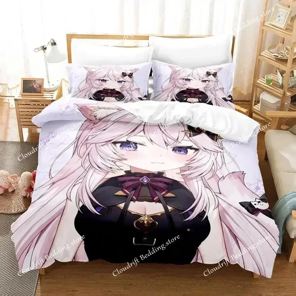 

New Nyatasha Nyanners Bedding Set Single Twin Full Queen King Size Bed Set Adult Kid Bedroom Duvetcover Sets Anime Bed Sheet Set