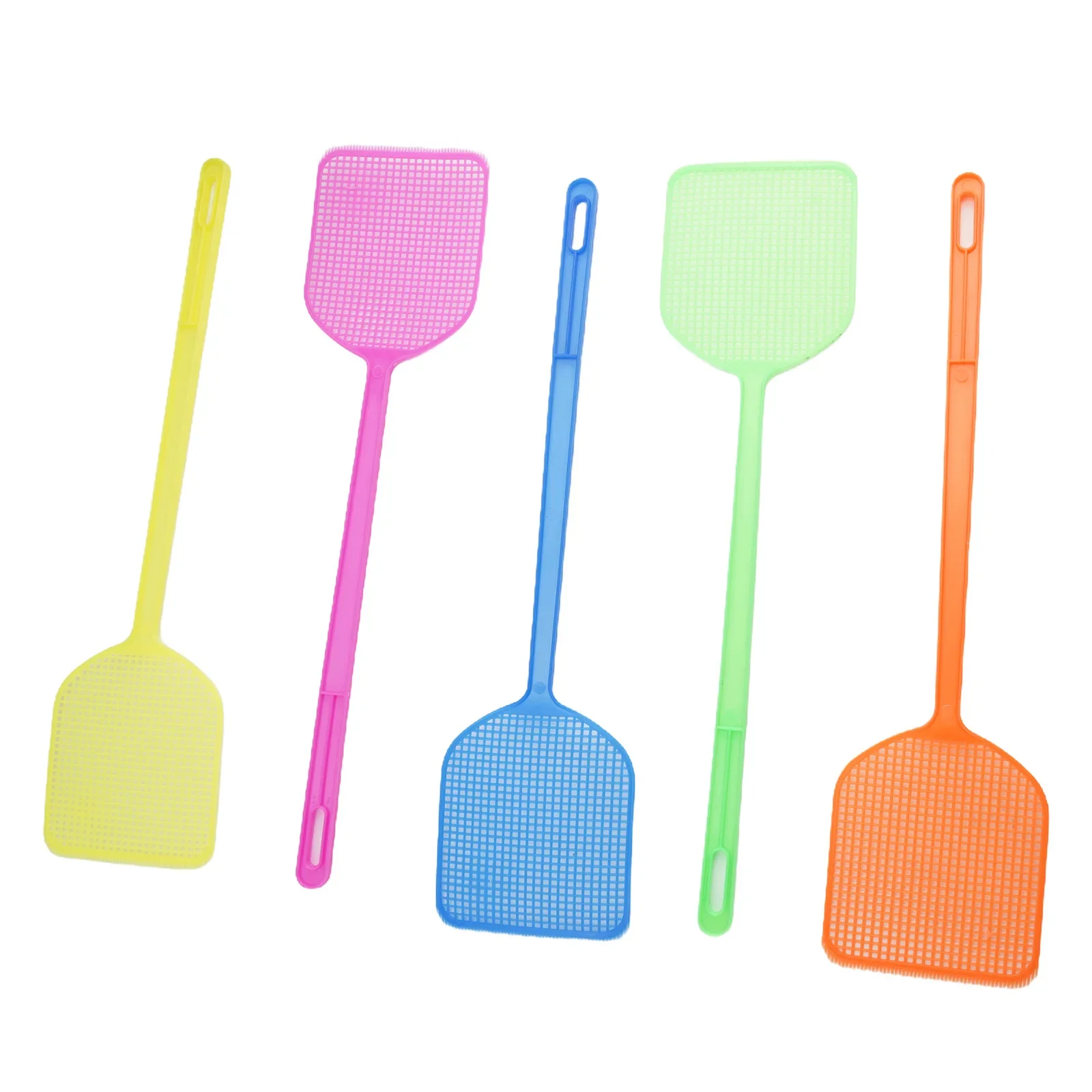 5pcs Fly Swatter Effective And Long Handle Flyswatters For Indoor Plastic Yard Garden Outdoor Living Tools Accessories