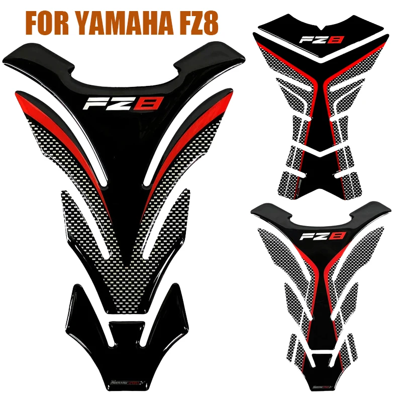 

For YAMAHA FZ8 Fazer FZ 83D Carbon Motorcycle Tank Pad Protector Decal Stickers