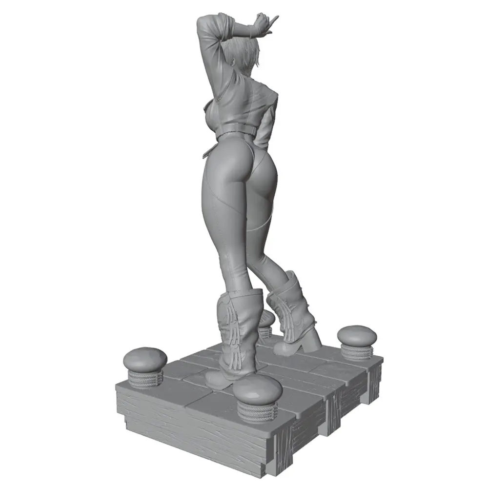 Figura de resina chica sonriente sin pintar coleccionismo y rol - imagen 3