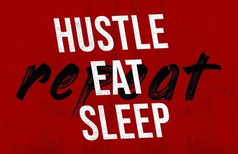 Tin Sign Hustle Eat Sleep Repeat Vintage Metal Tin Sign Poster Wall Farm Yard Club Vintage Bar Wall Decor 8x12 Inch sign