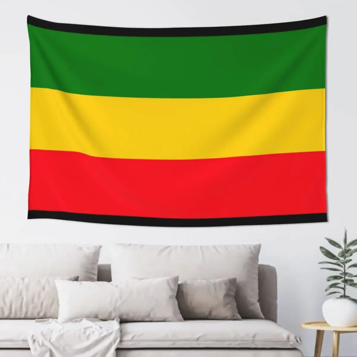 Green, Yellow and Red Rasta Flag Tapestry Room Decorating Aesthetic Cute Room Things Tapestry