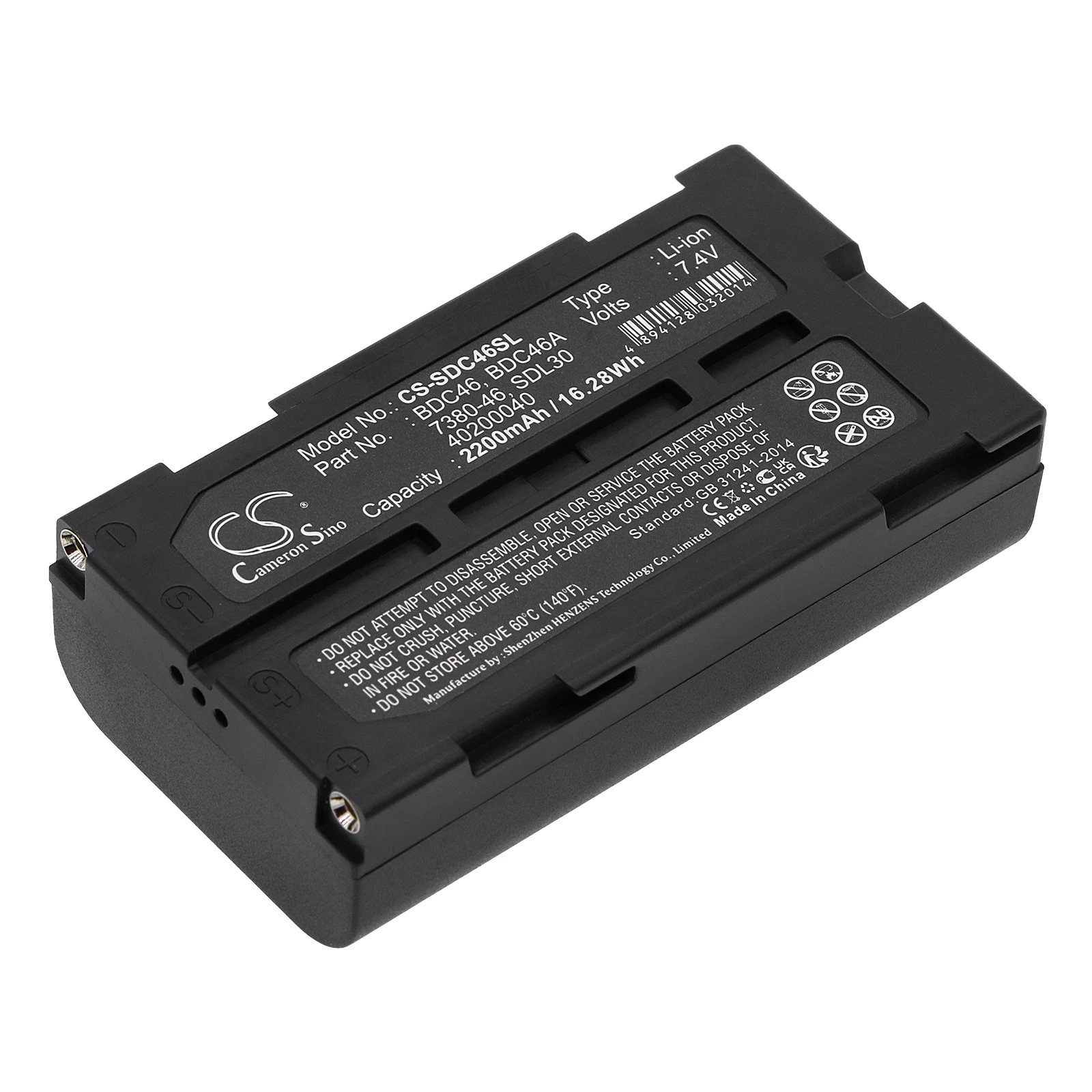 

Li-ion Equipment, Survey, Test Battery for PENTAX, 7.4V, 2200mAh, Compatible Models: DA020F