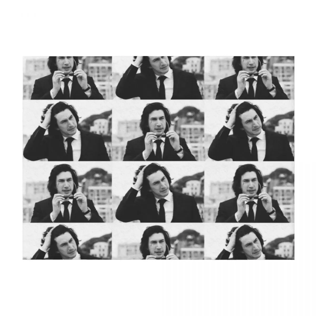 

Cannes Adam Driver Edit Throw Blanket Decorative Sofa Soft Beds blankets and throws Hairy Blankets