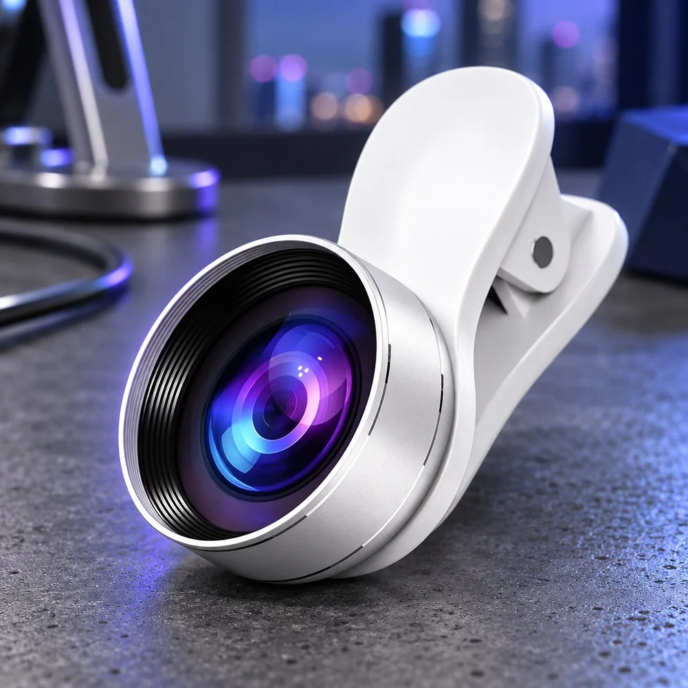 Wide-Angle Lens For IPhone Phone 18K For Ultra Clear Wide-angle Camera Lenses With Clip For Photography Live Streaming Camera