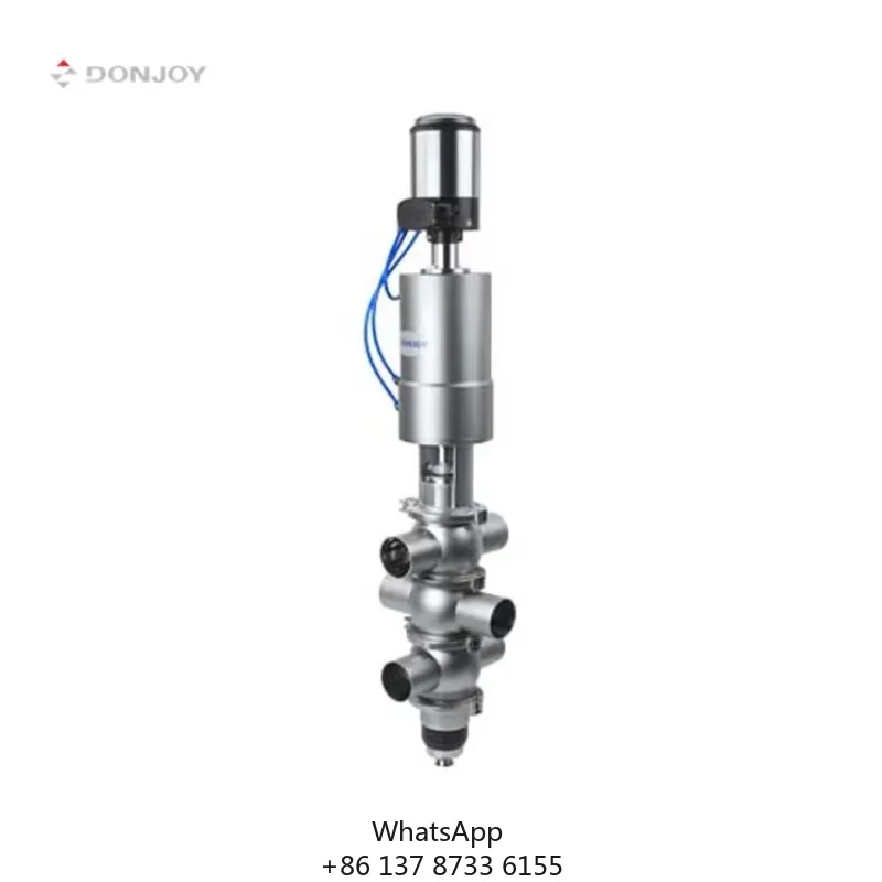 DONJOY SS316 Stainless Steel Sanitary Pneumatic Seat Lift Mix Proof Valve Mixproof Valve