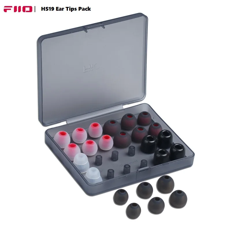 12 Pairs FiiO HS19 Silicone Replacement Eartips