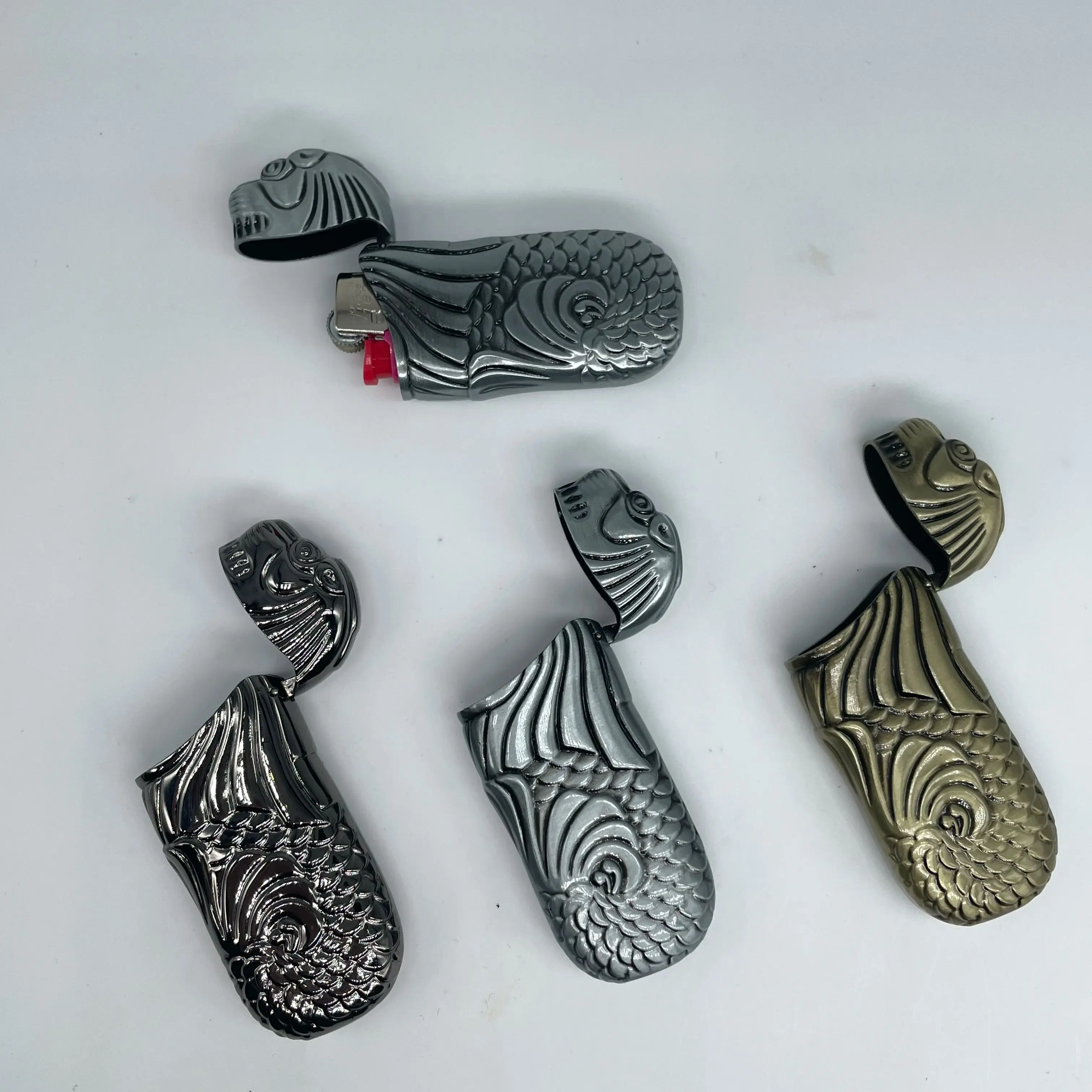 حافظة ولاعة على شكل ميرولين نادرة لهاتف Bic J5 ولاعة صغيرة عتيقة وحامل ولاعة إبداعي وغطاء حماية بدون ولاعة