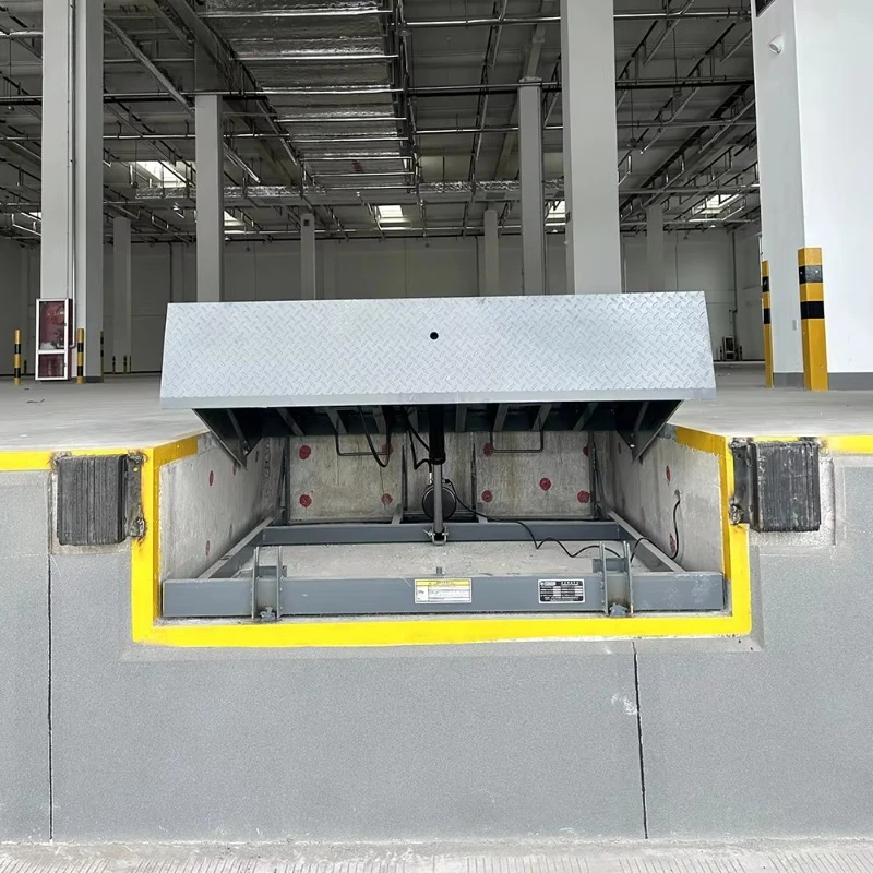 10T Factory Electric Fixed Boarding Bridge Hydraulic 2500x2000mm Table Size Loading Dock Leveler Platform for Truck Logistics