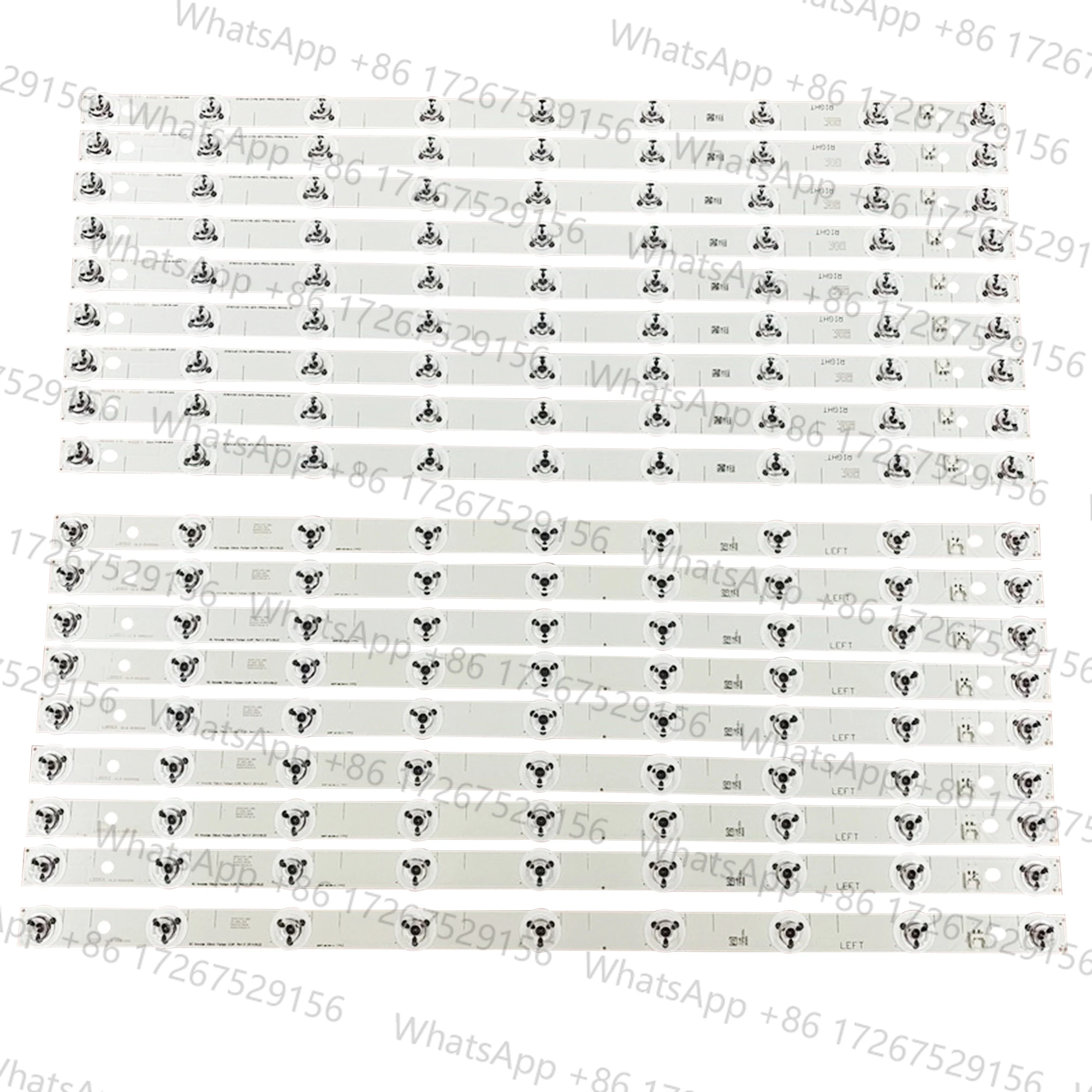 18pcs/set LED strip 9 lamp For LG Innotek 55Inch Pattern 6.5PI Rev1.0 RIGHT LEFT Panasonic TX-55CX680B TC-55CX650U TC-55DX700C