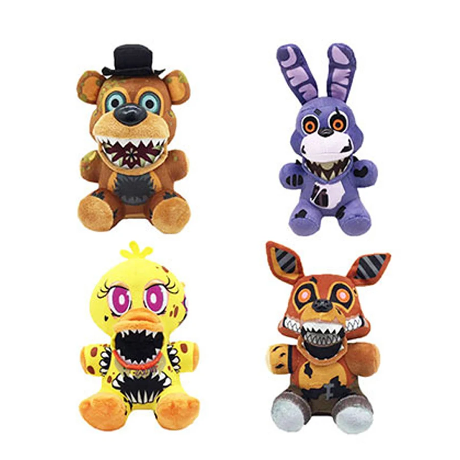 

4pcs/lot big size 8inch Hot Bear Duck Fox stuffed plush toys Decorations gifts