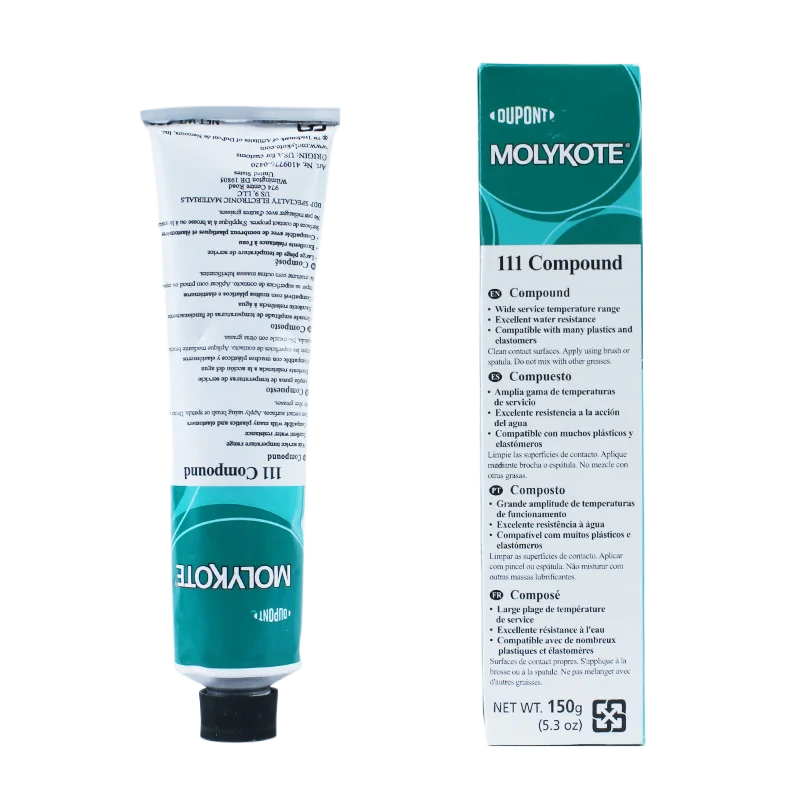Original DuPont Molykote 111 composé DC111 Valve lubrifiant scellant 150g graisse de Silicone de qualité alimentaire pour joints toriques vannes de bouchon