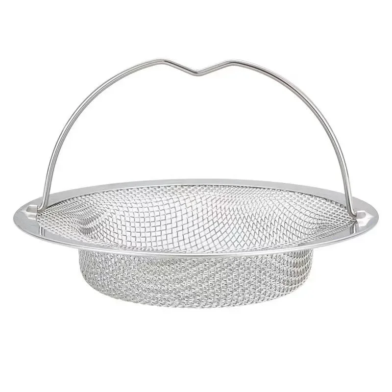 Kitchen Sink Filter Net Washing Basin Washing Dish Sink Stainless Steel Leakage Plug Sewer Drain Net Basket New Style Strainers