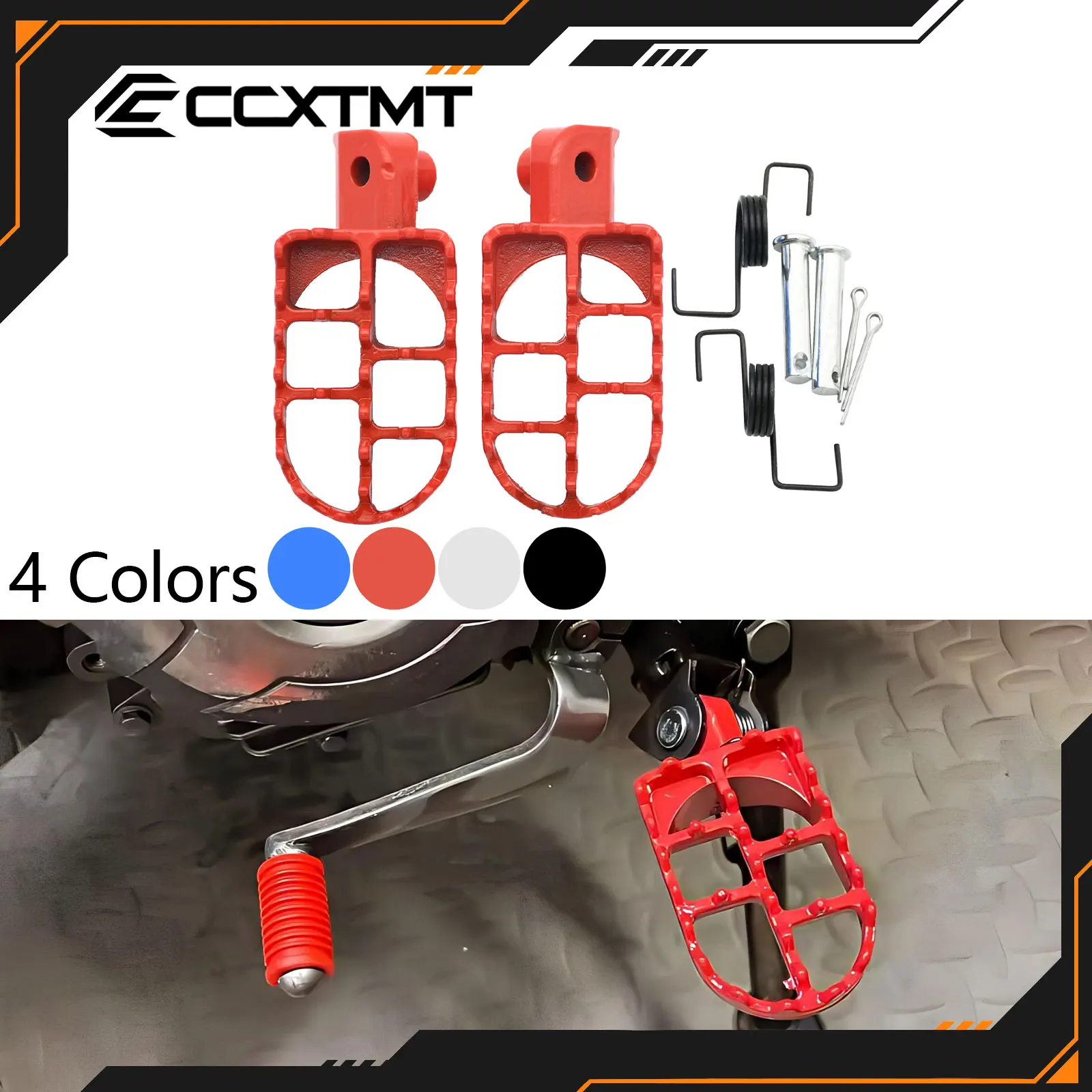 Motorcycle Foot Pegs Rests Footpegs For Honda XR50R CRF50 CRF70 CRF80 CRF100F For Yamaha PW50 PW80 Dirt Bike Foot Rests Parts