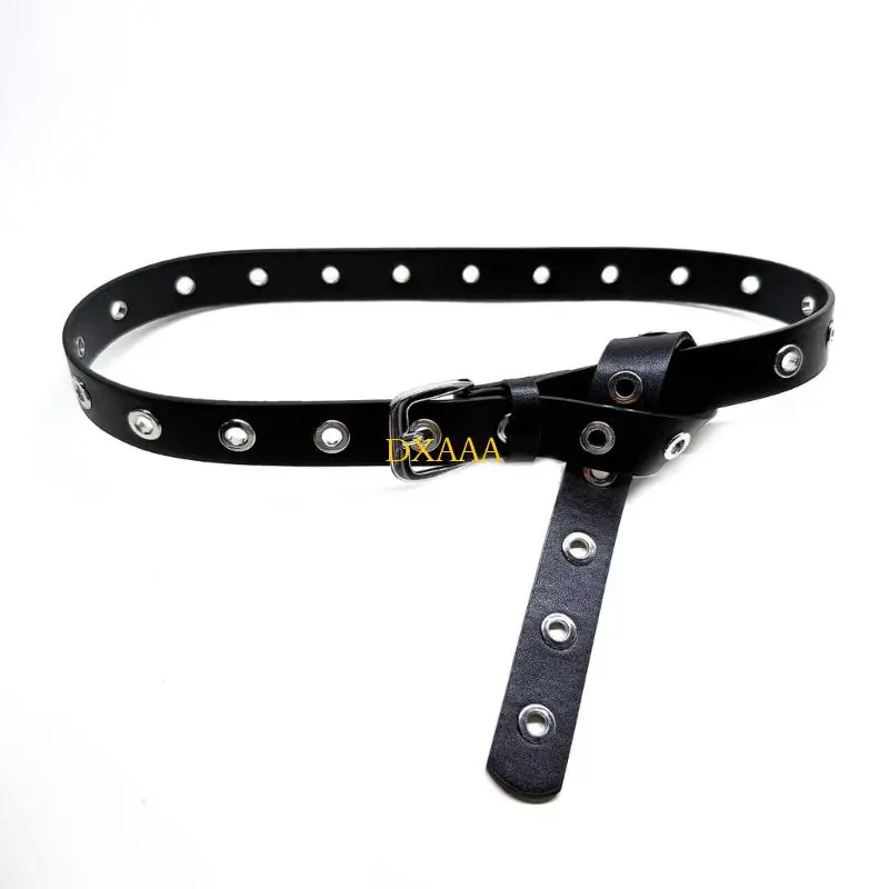 

DXAA 100 см панк поясной ремень с большими люверсами поясной ремень из искусственной кожи для женщин повседневный наряд