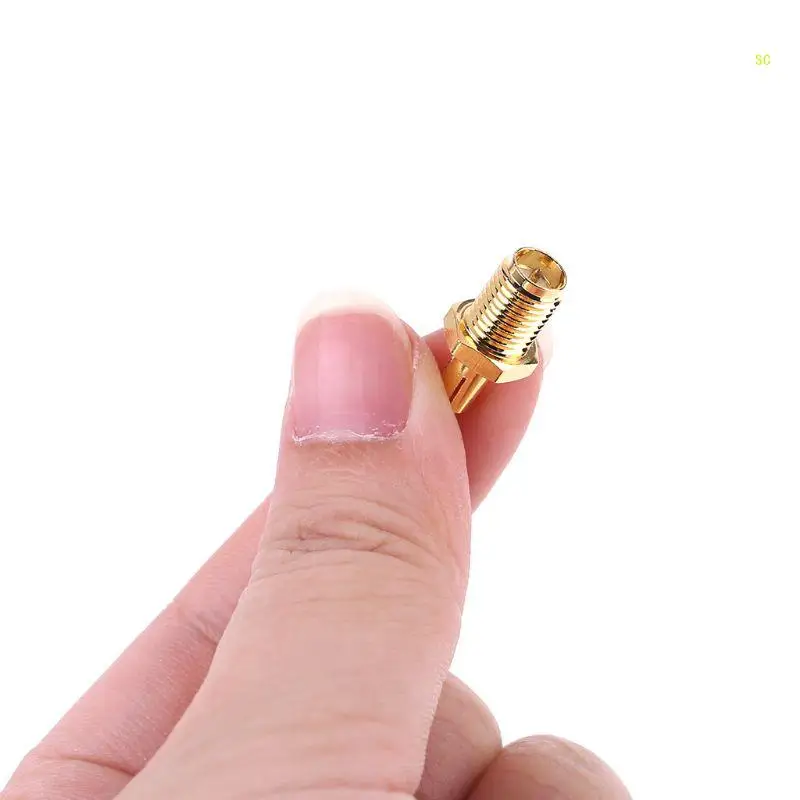 TS9-SMA 암 잭 안테나 Dropshipping 용 스트레이트 골드 황동 도금 어댑터 변환기