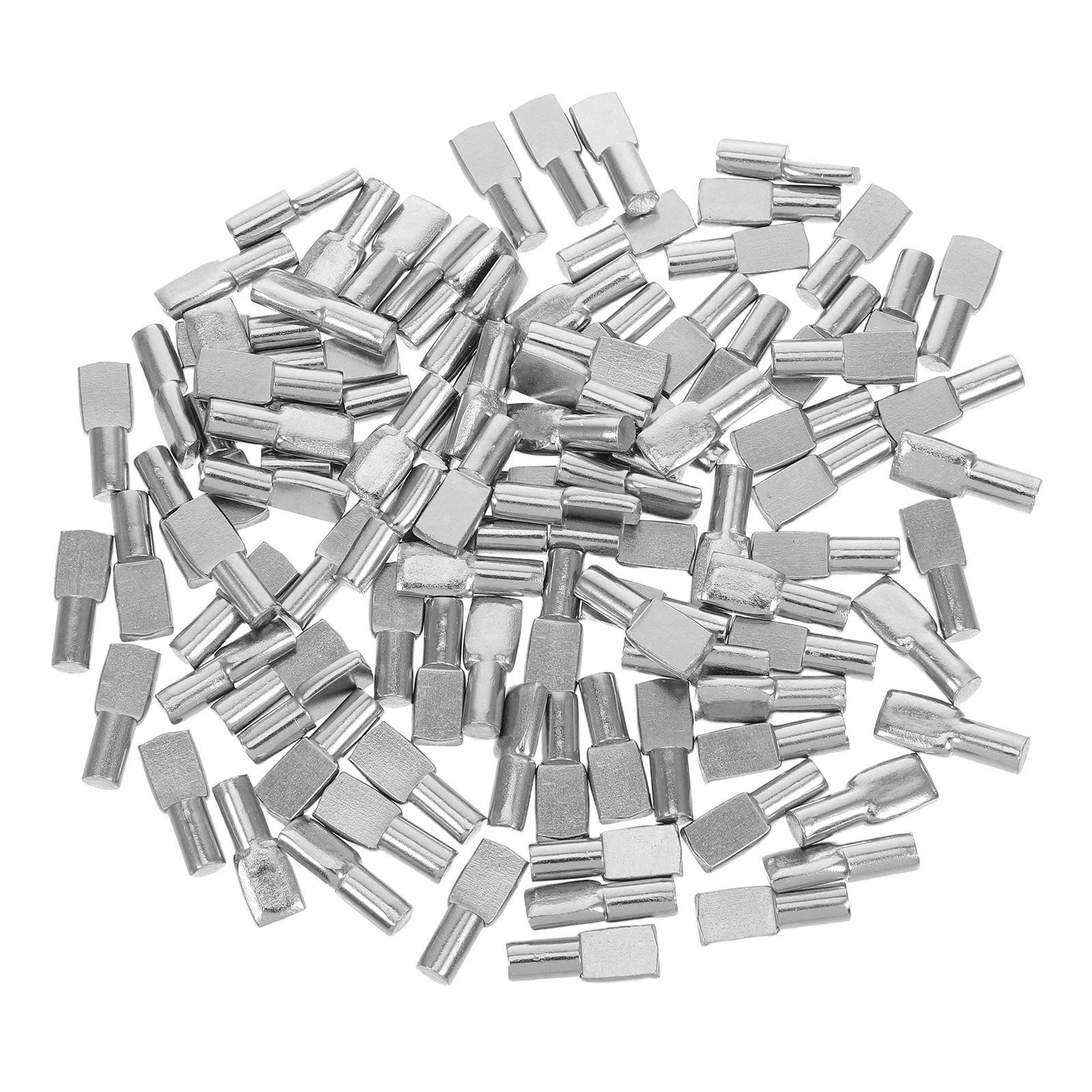 

100 Pcs Shelves Book Shelf Pegs Non-slip Furniture Holder Pin Stainless Steel for Bookshelf