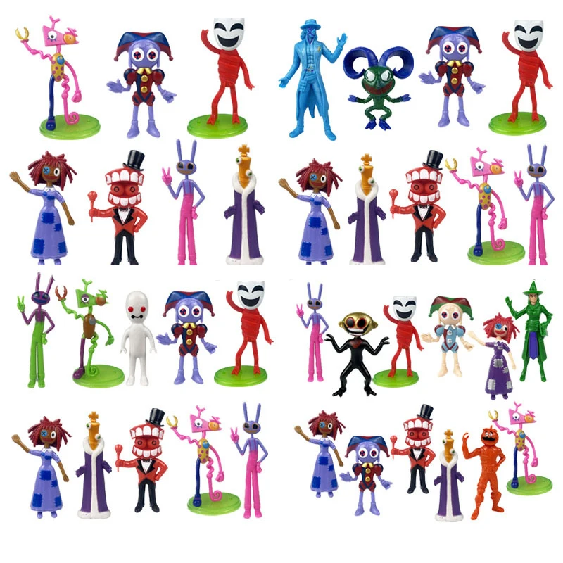 

The Amazing Digital Circus Exquisite Collectible Toy Model Figurines Stylish Decorative Display Ornaments for Desktop Collection