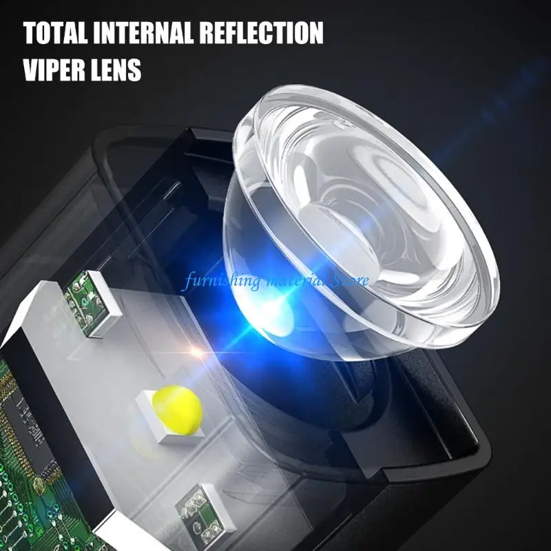 Y5GD Ear Headlamp Bright LED Headlight Waterproof Head Flashlight Clip Torch