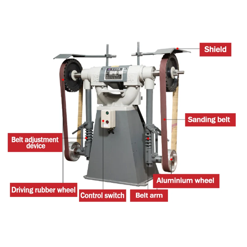 Weight Practical Sand Belt Polishing Machine Small Abrasive Belt Sander Grinder