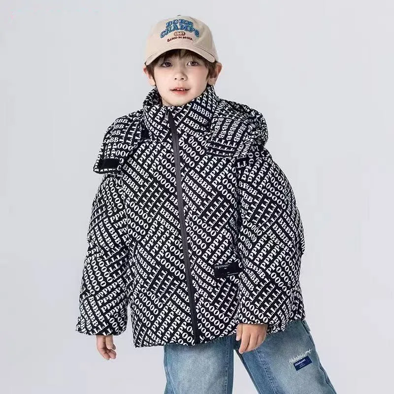 New  Boy  Winter Down Jacket Thickness Kids Baby  Coats  Children   Autumn  2025-A0110
