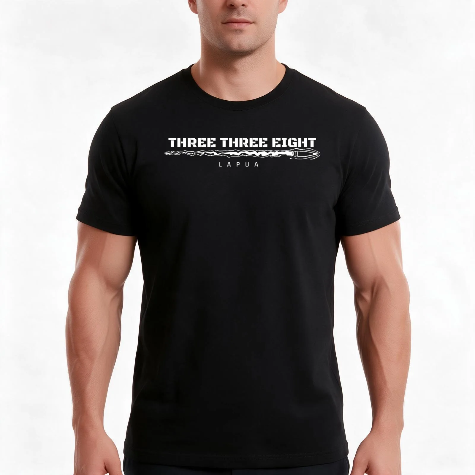 .338 Lapua Bullet Trace T-Shirt, Summer Casual Cotton Tee, Oversized Streetwear Tops, Vintage Graphic Print, Unisex Men Women