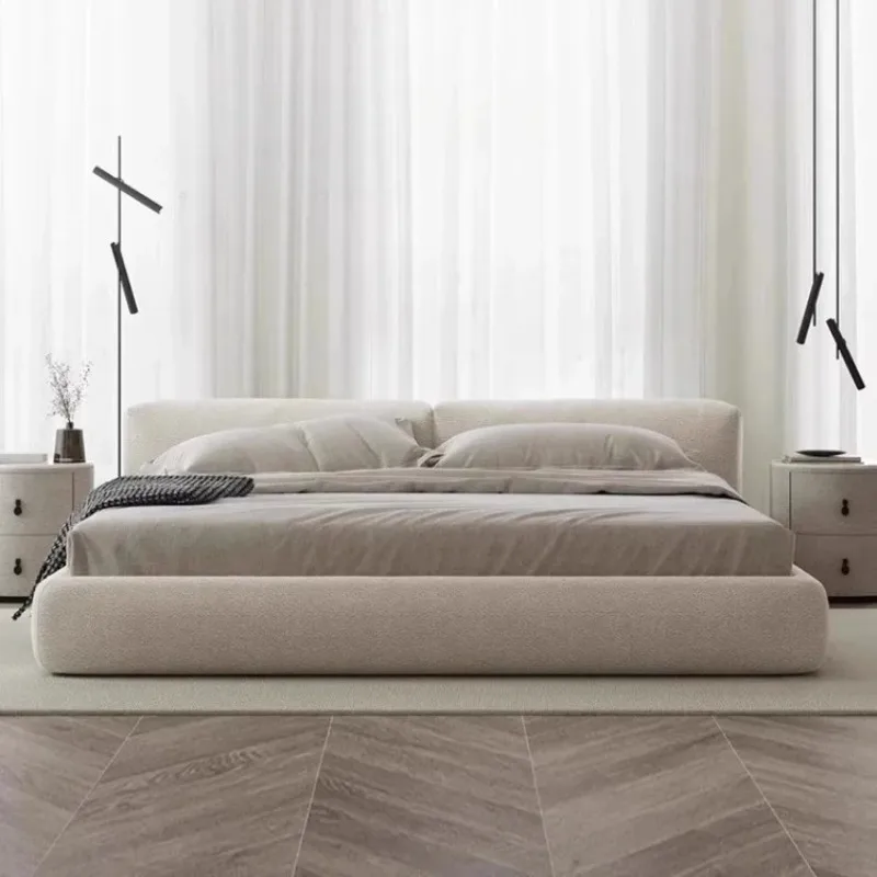 

Двуспальная кровать King Size 180x200 см для отелей, с изголовьем, для 2 человек, роскошная семейная кровать, современная мебель для спальни