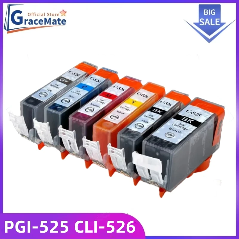 PGI525 CLI526 Ink Cartridge for Canon PIXMA IP4850 IP4950 IX6550 MG5150 MG5250 MG5350 MG6150 MG6250 MG8150 MG8250 Printer