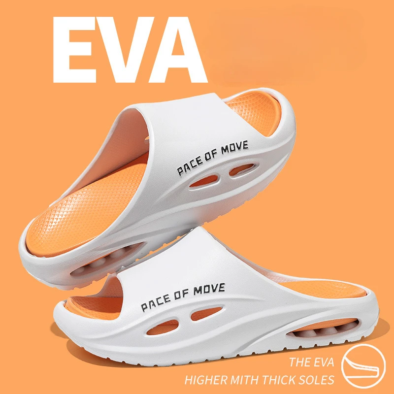 2026 New Men's Slippers Open Toe Non-slip Sandals Men Beach Shoes Fashion Versatile Basketball Slippers Thick Soled Casual Shoes
