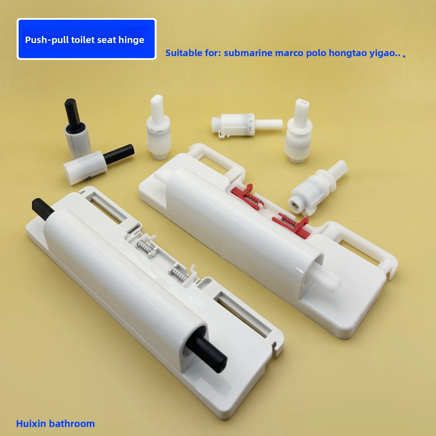 Toilet Cover Connection Hinge Toilet Cover Cushioning Damping Shaft TO for Marco Polo Toilet Connection Push-pull Base
