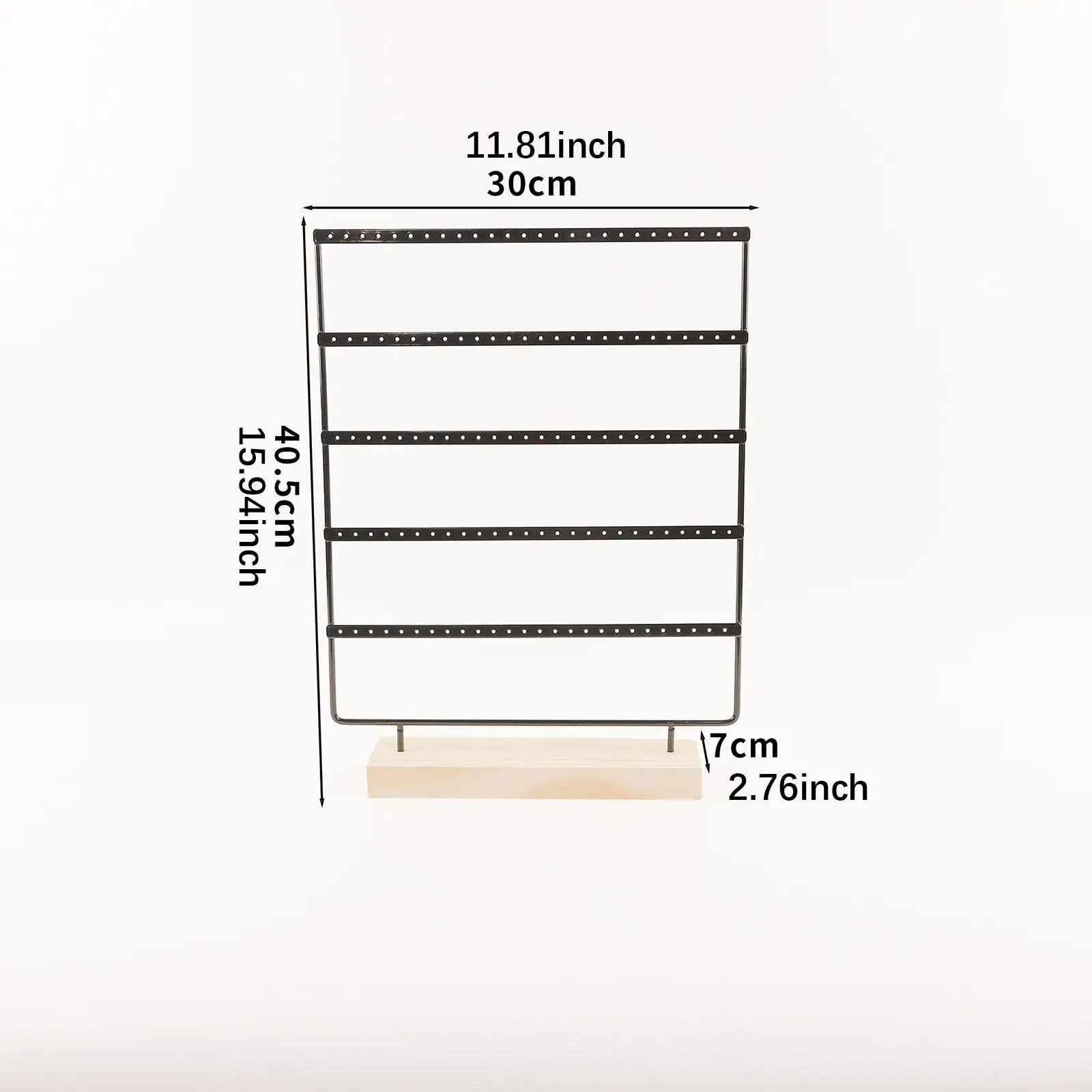 5段式イヤリングホルダー、デスクトップのアクセサリー整理用