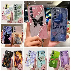 For Vivo V30 Lite Case Vivo Y100 5G V2327 New Luxury Painted Cover Soft Slim Phone Case For Vivo Y200e VivoY100 5G Fundas Bumper
